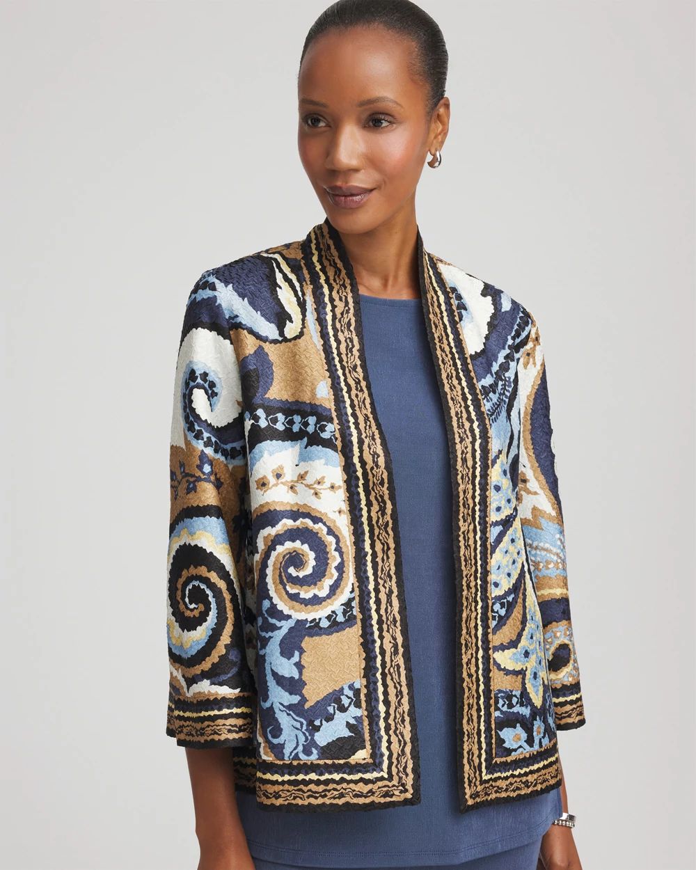 Travelers™ Collection Paisley Crushed Jacket | Chico's